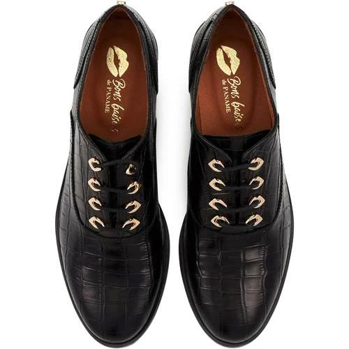 Bons baisers de Paname Audrey Croco Noir Couleur CROCO NOIR – Image 3