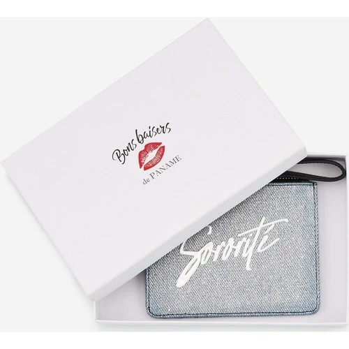 Bons baisers de Paname Grand Porte Cartes Sororite Silver Denim Couleur SILVER DENIM – Image 3