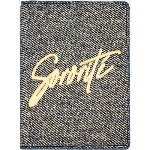 Bons baisers de Paname Porte Passeport Sororite Gold Denim Couleur GOLD DENIM