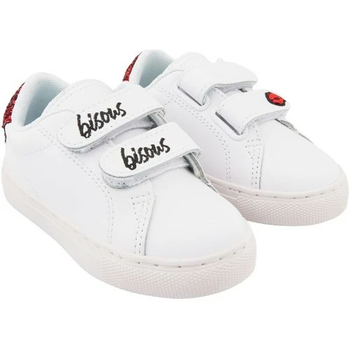 Bons baisers de Paname Baskets en cuir Mini Edith Bisous Couleur BLANC – Image 2