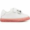Bons baisers de Paname Baskets en cuir Mini Edith Barbie Glitter Couleur BLANC