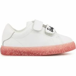 Bons baisers de Paname Baskets en cuir Mini Edith Barbie Glitter Couleur BLANC