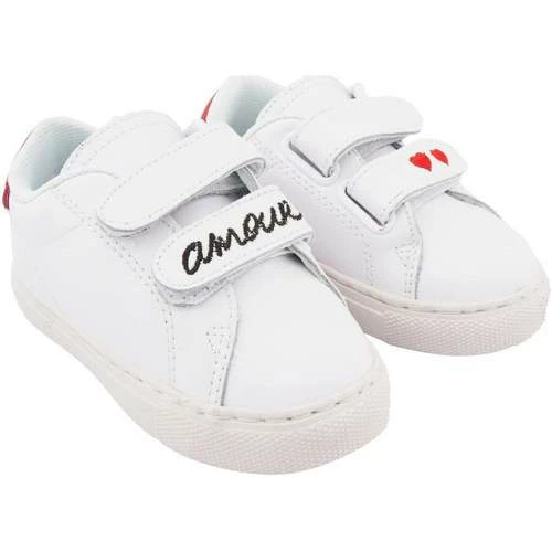 Bons baisers de Paname Baskets en cuir Mini Edith Amour Couleur BLANC – Image 2
