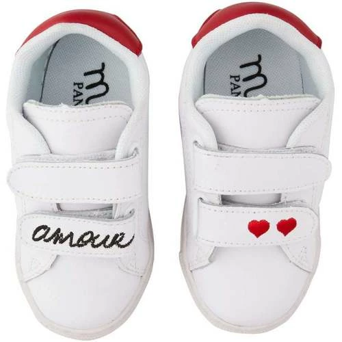 Bons baisers de Paname Baskets en cuir Mini Edith Amour Couleur BLANC – Image 3