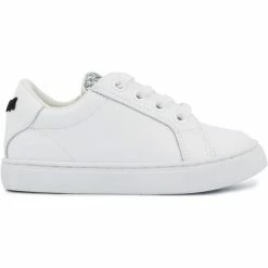 Bons baisers de Paname Baskets en cuir Mini Simone Eyes Couleur Blanc