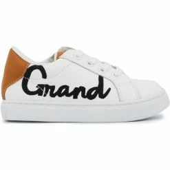 Bons baisers de Paname Baskets en cuir Mini Simone Grand Frère Couleur Blanc