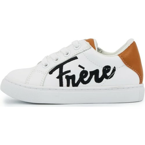 Bons baisers de Paname Baskets en cuir Mini Simone Grand Frère Couleur Blanc – Image 2