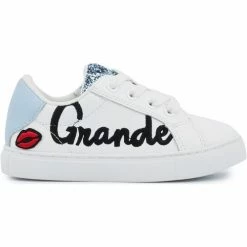 Bons baisers de Paname Baskets en cuir Mini Simone Grande Soeur Couleur Blanc