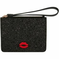 Bons baisers de Paname Grand Porte Carte Shimmer Noir Couleur Noir