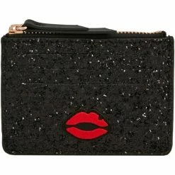 Bons baisers de Paname Porte Carte Shimmer Noir Couleur Noir