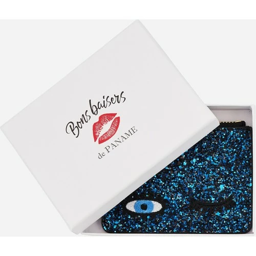 Bons baisers de Paname Porte Carte Shimmer Bleu Couleur BLEU – Image 3