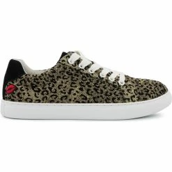 Bons baisers de Paname Simone Glitter Leopard Or Couleur Blanc
