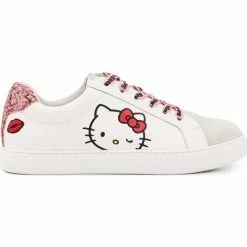 Bons baisers de Paname Simone Hello Kitty Glitter Rose Couleur BLANC