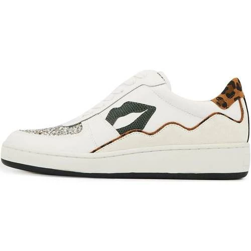 Bons baisers de Paname Loulou Blanc Snake Léopard Glitter Couleur BLANC – Image 3