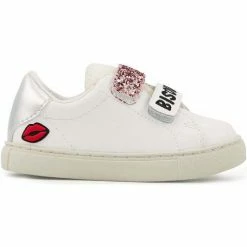 Bons baisers de Paname Baskets en cuir Mini Edith Bisous Câlin Couleur BLANC