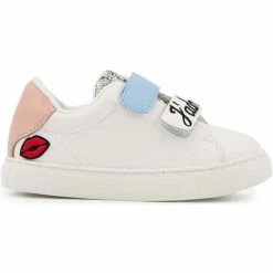 Bons baisers de Paname Baskets en cuir Mini Edith J'adore Mamie Couleur BLANC