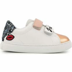 Bons baisers de Paname Baskets en cuir Mini Edith J'aime Maman Couleur BLANC