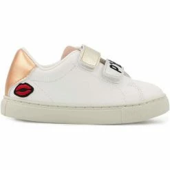 Bons baisers de Paname Baskets en cuir Mini Edith P'tit Chou Couleur BLANC