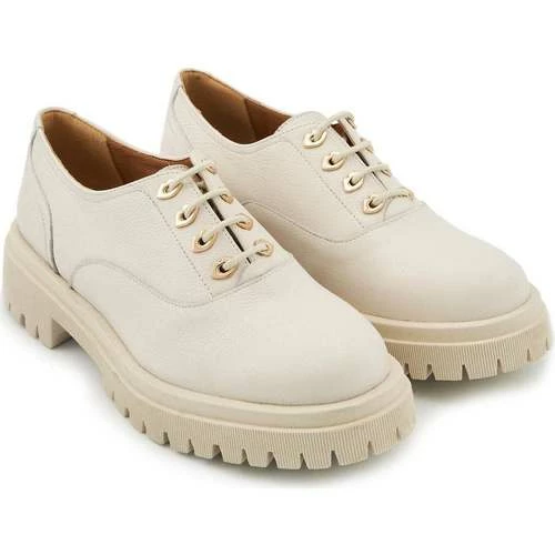 Bons baisers de Paname Miranda Cuir Grainé Blanc Cassé Couleur BLANC – Image 2