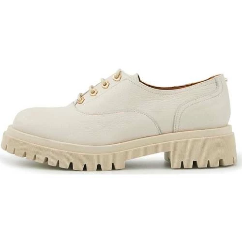 Bons baisers de Paname Miranda Cuir Grainé Blanc Cassé Couleur BLANC – Image 3