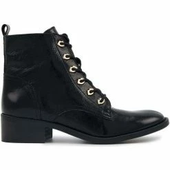 Bons baisers de Paname Paulette Cuir Brillant Noir Couleur Noir