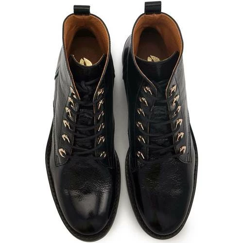 Bons baisers de Paname Paulette Cuir Brillant Noir Couleur Noir – Image 3