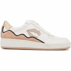 Bons baisers de Paname Loulou Blanc Rose Gold Suede Couleur ROSE-GOLD