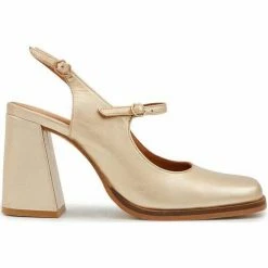 Bons baisers de Paname Flora Cuir Métalissé Light Gold Couleur GOLD