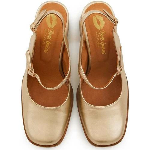 Bons baisers de Paname Flora Cuir Métalissé Light Gold Couleur GOLD – Image 3