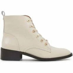 Bons baisers de Paname Paulette Cuir Brillant Beige Couleur BEIGE