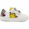 Bons baisers de Paname Baskets en cuir Mini Edith Monsieur Madame Little Miss Sunshine Couleur BLANC