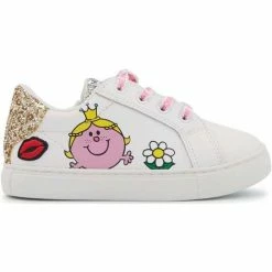 Bons baisers de Paname Baskets en cuir Mini Simone Monsieur Madame Princesse Couleur BLANC